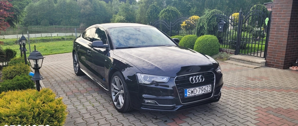 Audi A5 cena 83000 przebieg: 70050, rok produkcji 2014 z Sułkowice małe 121